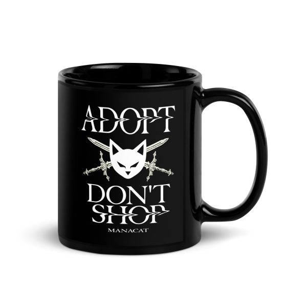 black-glossy-mug-black-11-oz-handle-on-right-687c3e5c7a4c1.jpg Cat Mug - Adopt Don't Shop