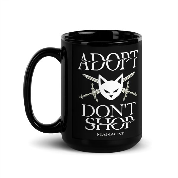 black-glossy-mug-black-15-oz-handle-on-left-687c3e5c7af75.jpg Cat Mug - Adopt Don't Shop